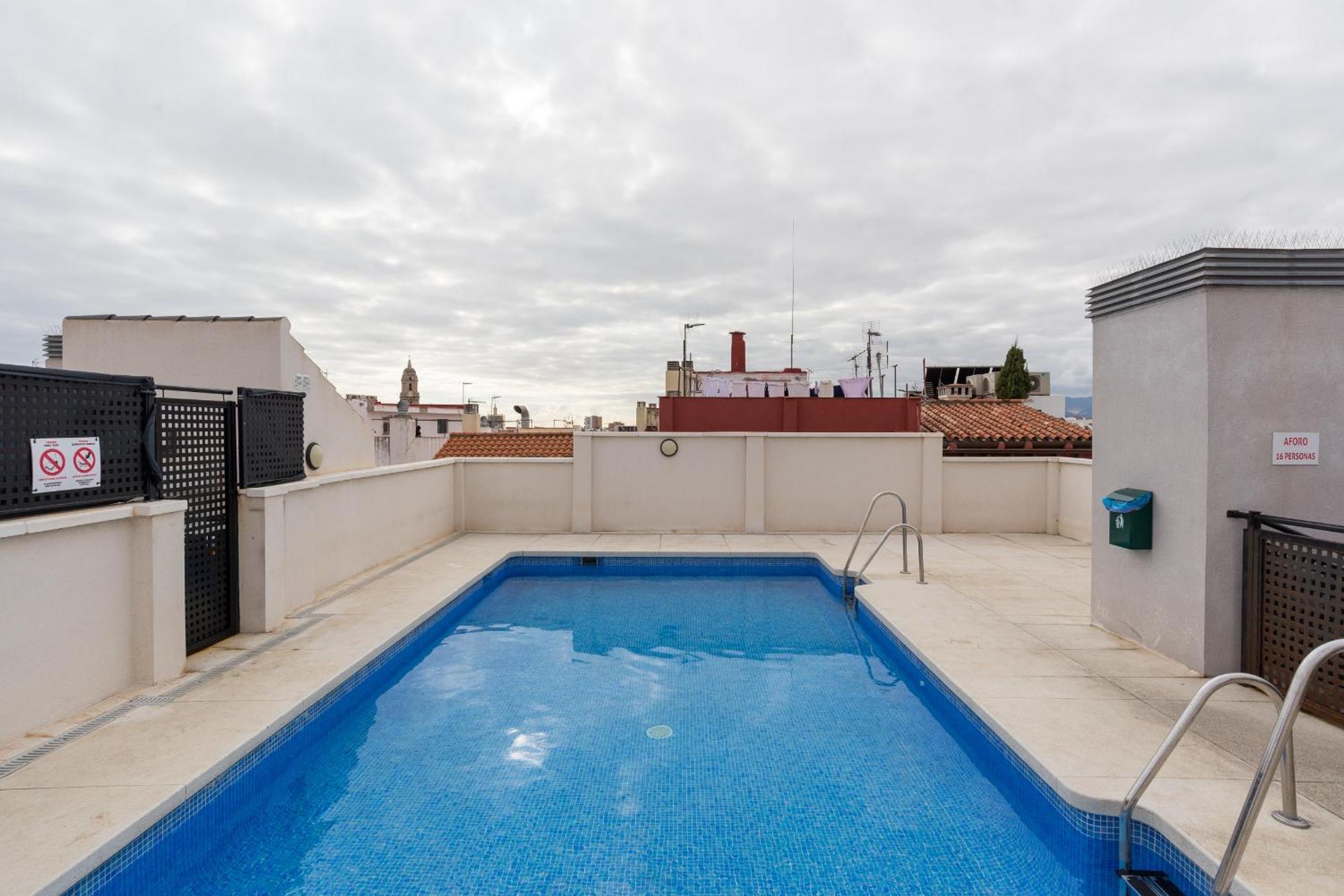 Historic Centre + Rooftop + Parking Málaga Extérieur photo
